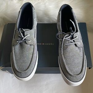 Tommy Hilfiger Men’s Petes TMPETES Men’s Dark Grey Fabric Slip On Size 13M.